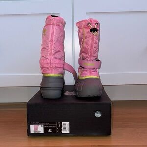 Sorel Pink and Gray Snow Boots